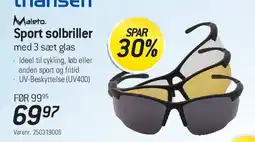 Thansen Sport solbriller (med 3 sæt glas) tilbud