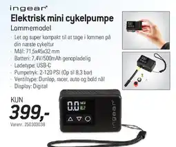 Thansen Elektrisk mini cykelpumpe tilbud