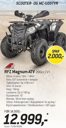Thansen RFZ Magnum ATV 200cc CVT tilbud