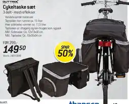 Thansen Cykeltaske sæt (3-delt) med reflekser tilbud