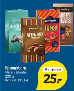 Fakta Tyskland Spangsberg Aftenmix / Blandede karameller (glas) tilbud