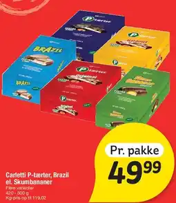 Fakta Tyskland Carletti P-tærter / Brazil / Skumbananer tilbud