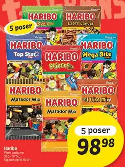 Fakta Tyskland Haribo (5 poser) tilbud