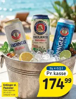 Fakta Tyskland Erdinger / Paulaner - Pr. kasse tilbud
