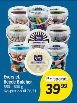 Fakta Tyskland Evers / Heede Bolcher (spand) tilbud