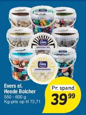 Fakta Tyskland Evers / Heede Bolcher (spand) tilbud