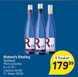 Fakta Tyskland Richard's Riesling tilbud