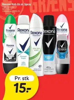 Fakta Tyskland Rexona Roll-On / Spray tilbud