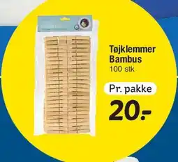 Fakta Tyskland Tøjklemmer Bambus tilbud