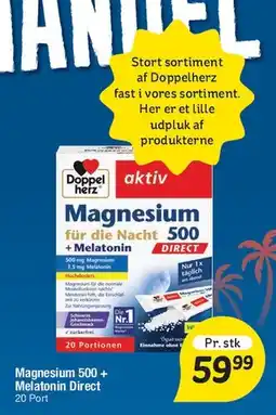 Fakta Tyskland Magnesium 500 + Melatonin Direct tilbud