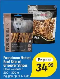 Fakta Tyskland Faunakram Natural (Beef Skin / Grisser Stripes) tilbud