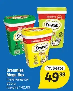 Fakta Tyskland Dreamies Mega Box tilbud