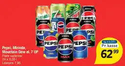 Fakta Tyskland Pepsi, Mirinda, Mountain Dew eller 7UP tilbud