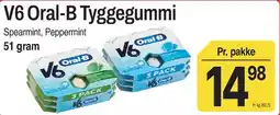 ABC Lavpris V6 Oral-B Tyggegummi tilbud