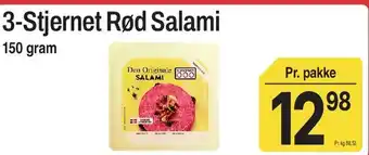 ABC Lavpris 3-Stjernet Rød Salami tilbud