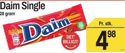 ABC Lavpris Daim Single tilbud
