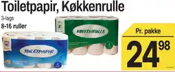 ABC Lavpris Toiletpapir, Køkkenrulle tilbud