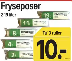 ABC Lavpris Fryseposer 2-19 liter tilbud