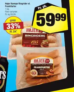 Calle Højer Kæmpe Ringridere el. Frankfurter tilbud