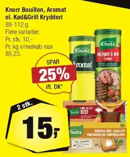 Calle Knorr Bouillon / Aromat / KødGrill Krydderi tilbud
