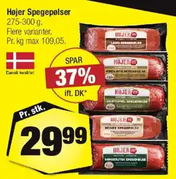 Calle Højer Spegepølse tilbud