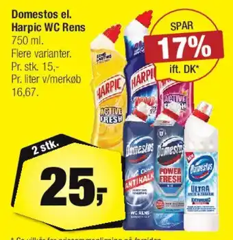 Calle Domestos / Harpic WC Rens tilbud