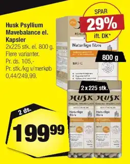 Calle HUSK Psyllium / Mavebalance tilbud