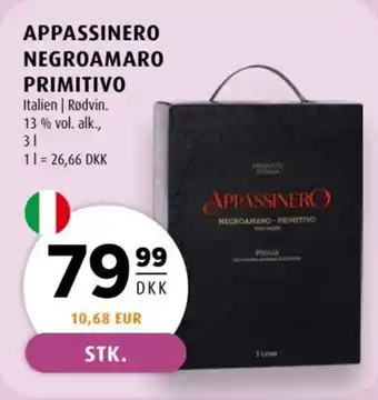 Scandinavian Park Appassinero Negroamaro primitivo tilbud
