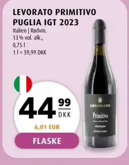 Scandinavian Park Levorato Primitivo puglia IGT 2023 tilbud