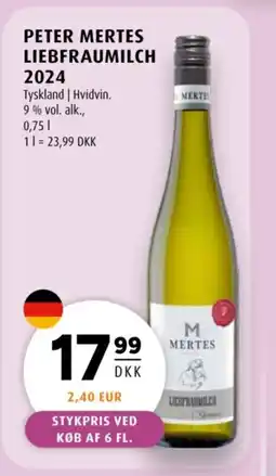 Scandinavian Park Peter Mertes liebfraumilch 2024 tilbud