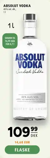 Scandinavian Park Absolut vodka tilbud