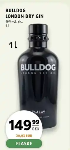 Scandinavian Park Bulldog London dry gin tilbud