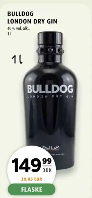 Scandinavian Park Bulldog London dry gin tilbud