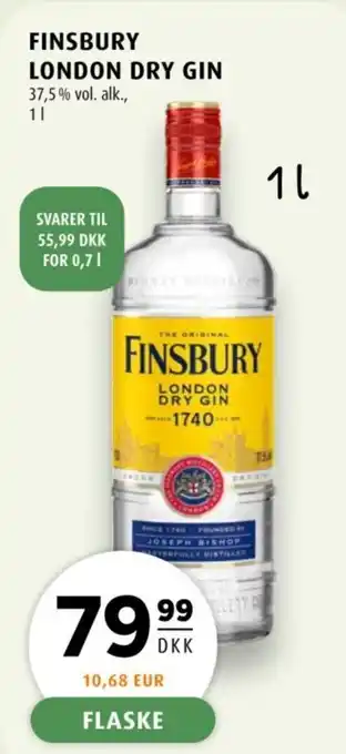 Scandinavian Park Finsbury London dry gin tilbud