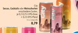 Citti City Seccos, Cocktails oder Weinschorlen tilbud