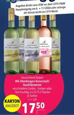 Citti WG Oberbergen-Kaiserstuhl Qualitätsweine tilbud