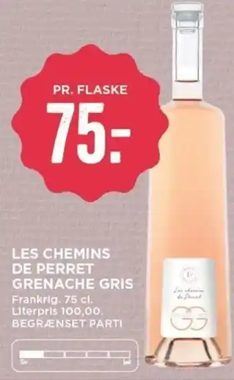 MENY Les Chemins De Perret Grenache Gris tilbud