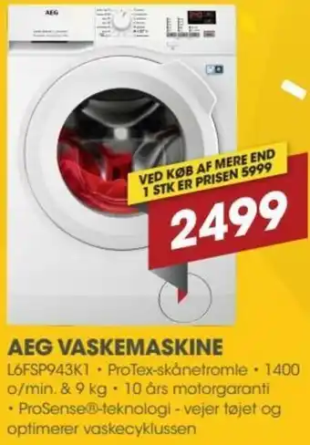 AEG Vaskemaskine L6FSP943K1