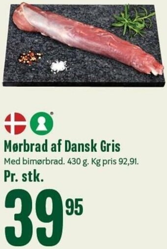 Min Købmand Mørbrad Af Dansk Gris tilbud