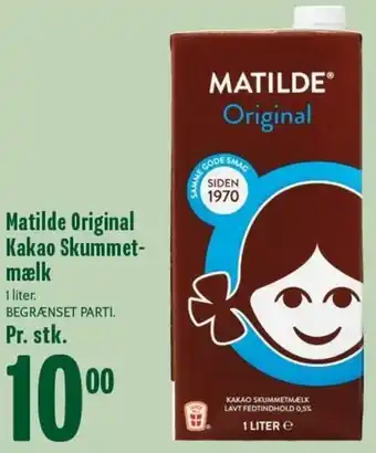 Min Købmand Matilde Original Kakao Skummet-Mælk 1 Liter tilbud