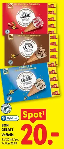 Lidl Bon Gelati Vaffelis tilbud