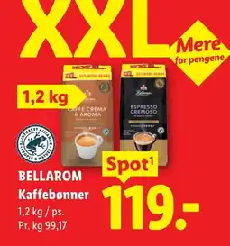 Lidl Bellarom Kaffebønner tilbud