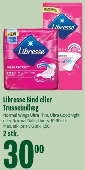 Min Købmand Libresse Bind Eller Trusseindlæg tilbud