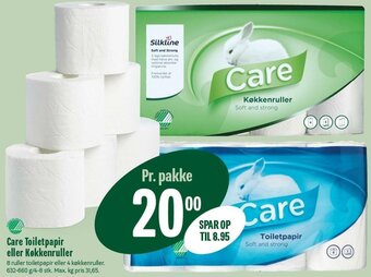 Min Købmand Care Toiletpapir Eller Køkkenruller tilbud