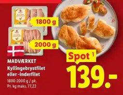 Lidl Madværket Kyllingebrystfilet eller -inderfilet tilbud