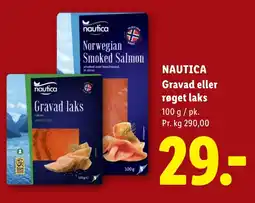 Lidl Nautica Gravad eller røget laks tilbud