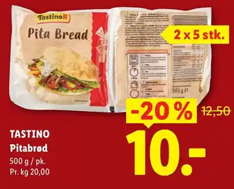 Lidl Tastino Pitabrød tilbud