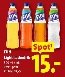 Lidl Fun Light læskedrik tilbud