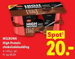Lidl Milbona High Protein chokoladebudding tilbud