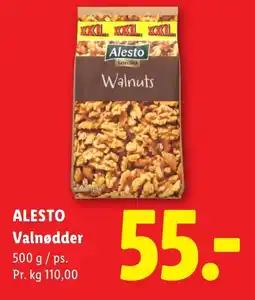 Lidl Alesto Valnødder tilbud